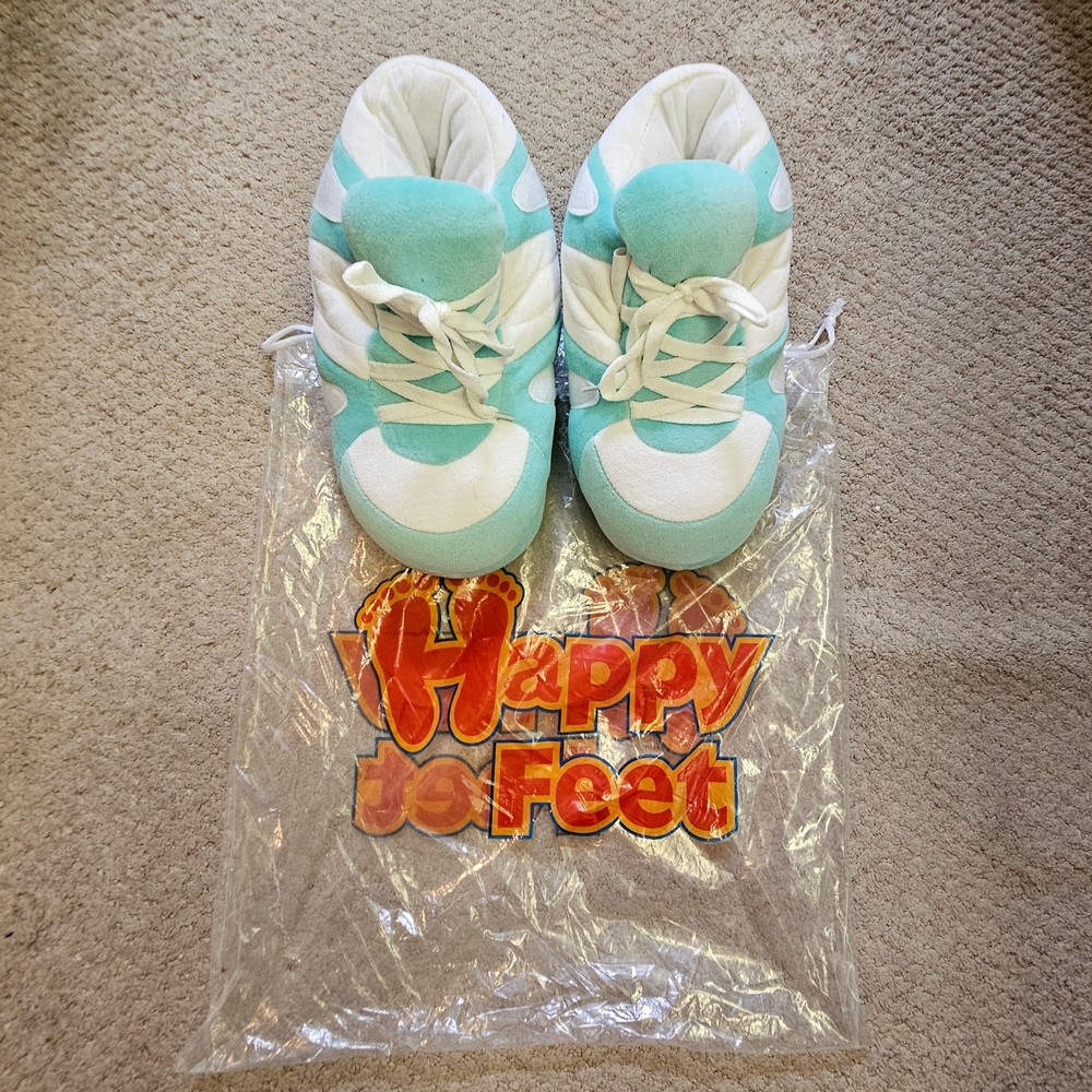 Slippers - Blue and White